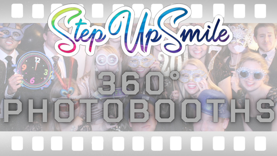 "Fun 360 photobooth experience by StepUpSmile at a Dallas corporate event, capturing dynamic video moments."